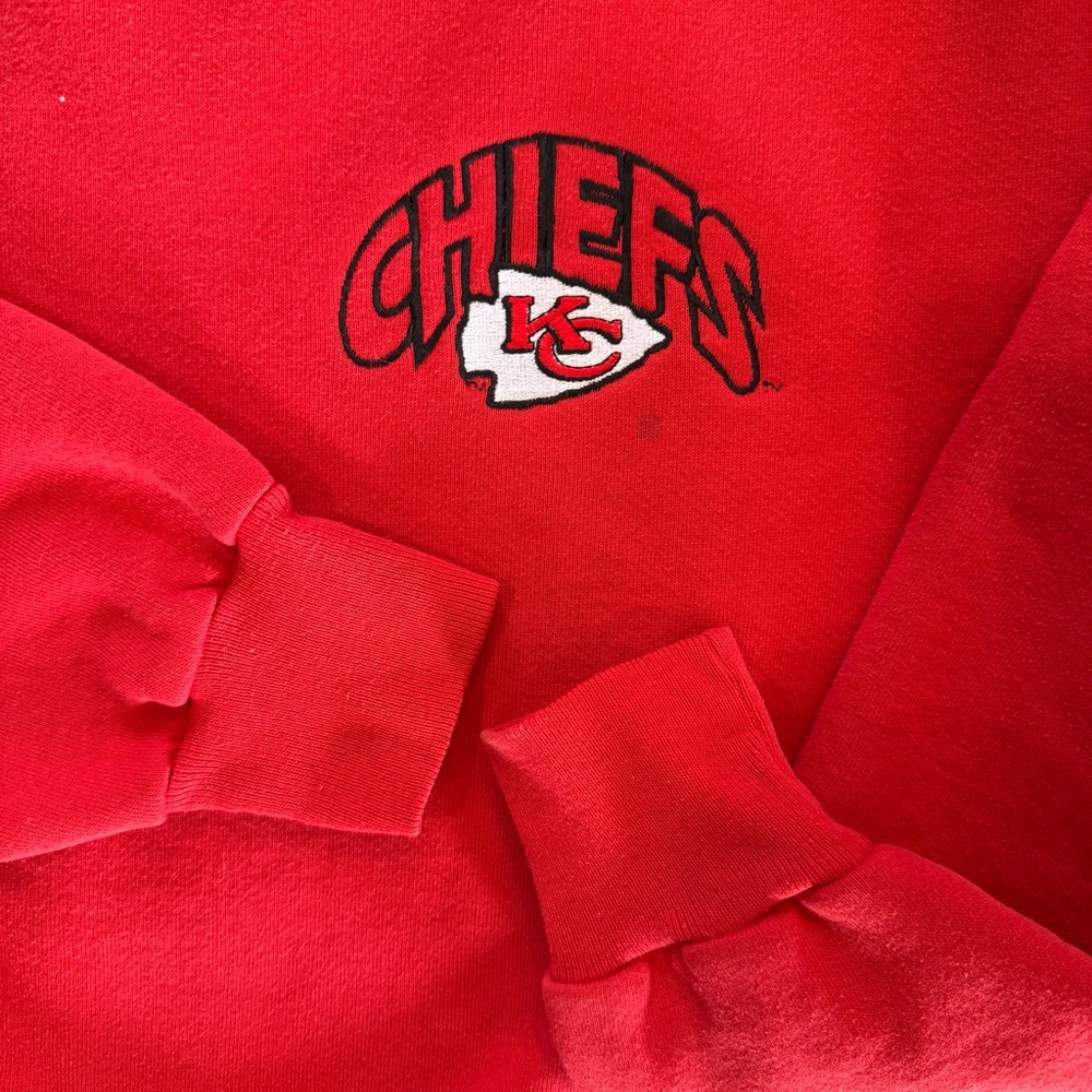 Vintage 90’s The Game Crewneck Sweatshirt Chiefs football size Medium - Picture 3 of 7